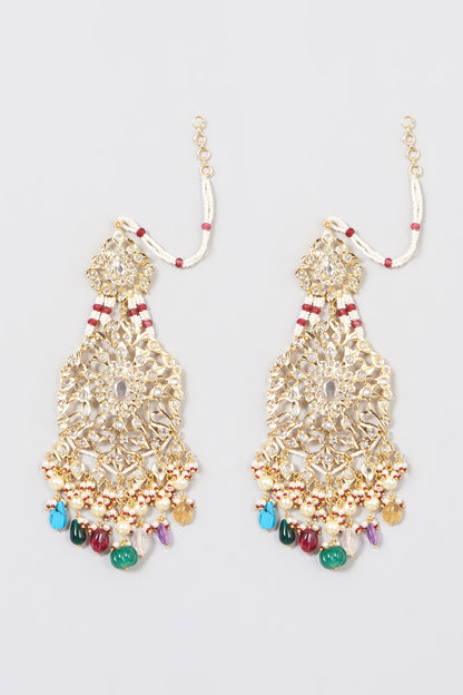 Gold Plated Chandbali Earrings