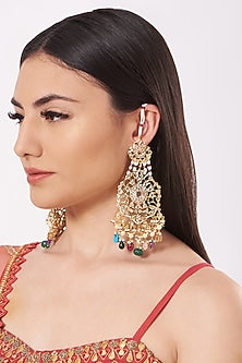 Gold Plated Chandbali Earrings