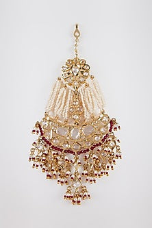 Gold Plated Kundan Pasa