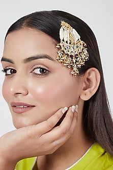 Gold Plated Kundan Pasa