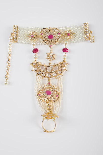 Gold Plated Pearls Bracelet