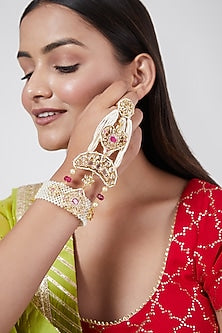 Gold Plated Pearls Bracelet