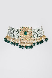 Gold Plated Pearls Choker Necklace