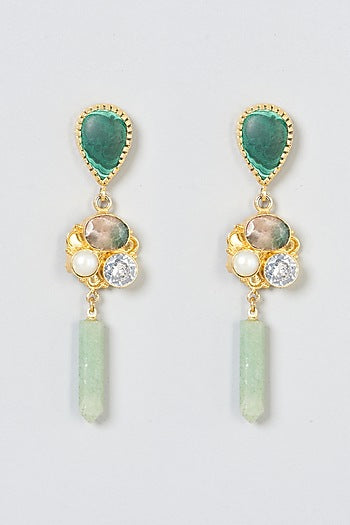 Gold Plated Pearl Earrings