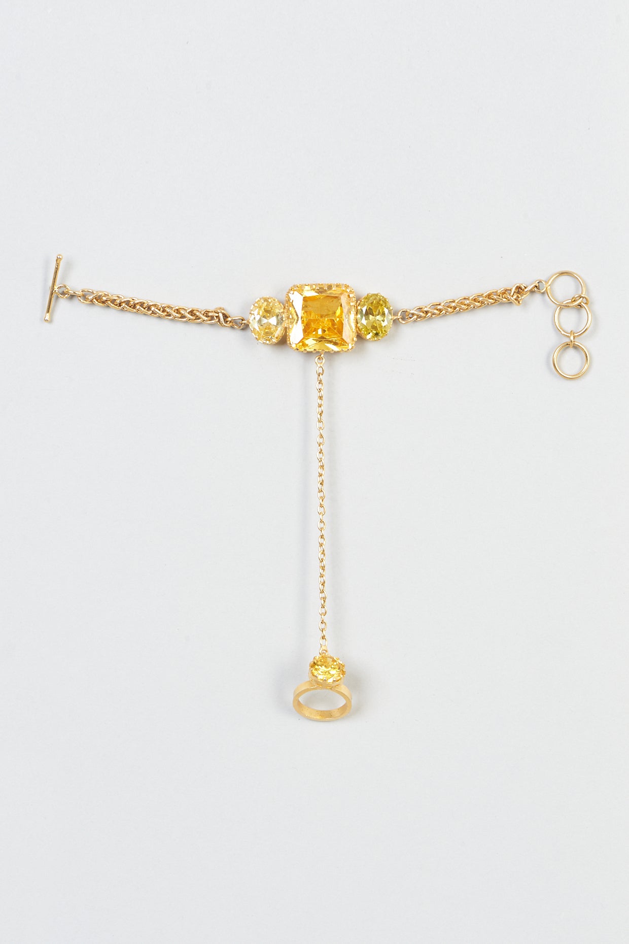 Gold Plated Crystal Hand Harness