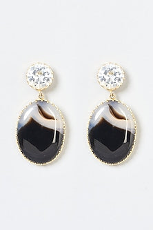 Gold Plated Agate Earrings