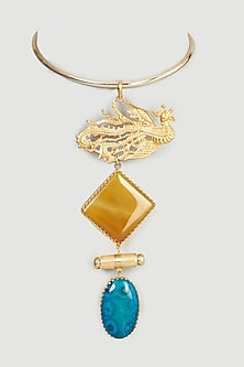 Gold Plated Agate Necklace