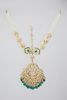 Gold Plated Kundan Polki Matha Patti