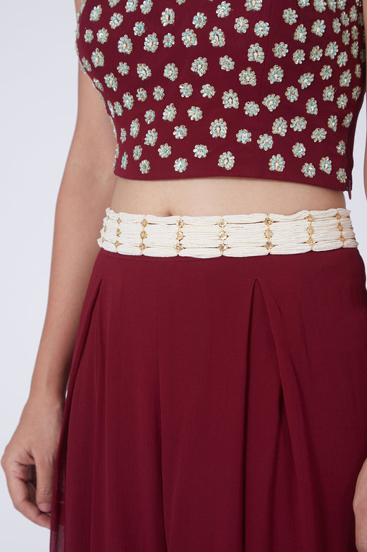 Gold Plated Pearl Waistbelt