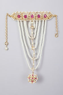 Gold Plated Pearl Haath Phool