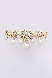 Gold Plated Pearl Choker Necklace