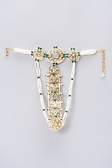 Gold Plated Pearl Hand Harness
