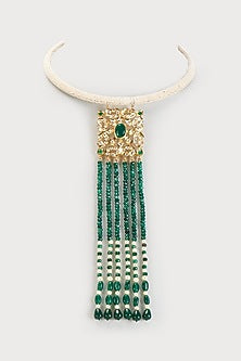 Gold Plated Kundan Polki Necklace