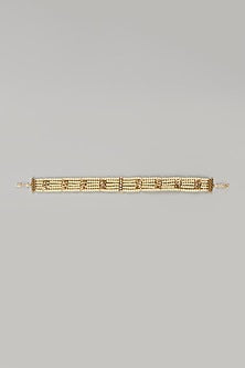 Gold Plated Kundan Polki Mathapatti