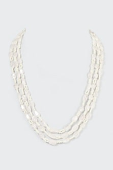 Gold Plated Pearl & Rose Quartz Long Necklace