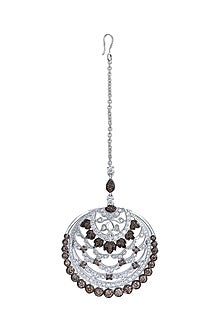 18 Kt White Gold Diamond Maang Tikka