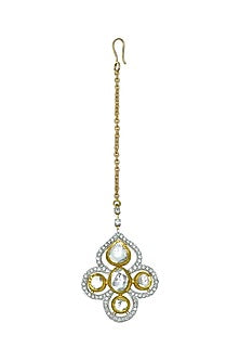 18 Kt Yellow Gold Diamond Maang Tikka