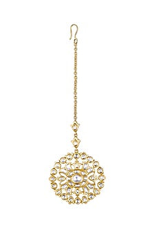18 Kt Yellow Gold Maang Tikka With Diamond