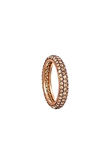 18 Kt Yellow Gold Diamond Stackable Midi Ring