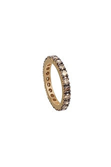 18 Kt Yellow Gold Diamond Stackable Eternity Ring