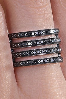 18 Kt Black Gold & Diamond Ring
