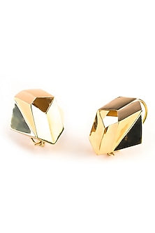 Gold Plated Handcrafted Stud Earrings
