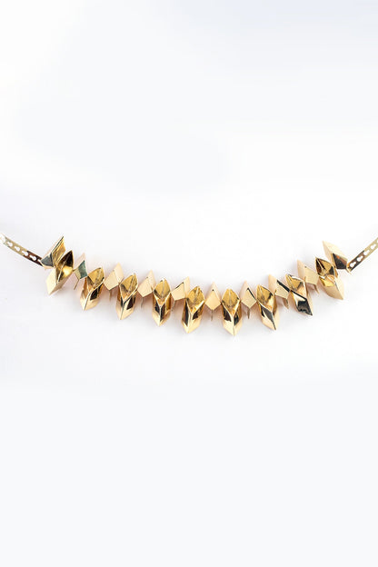 Gold Plated Brass Choker Necklace