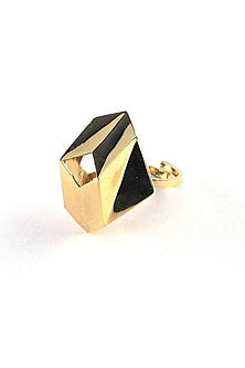 Gold Plated Ring In Brass