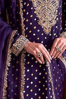 Gold Plated Kundan Polki & Ruby Stone Ring In Sterling Silver