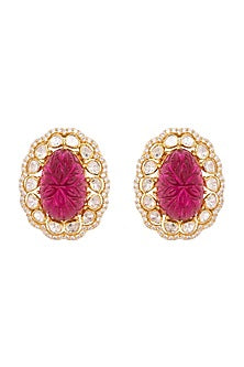 Gold Plated CZ Diamond Earrings