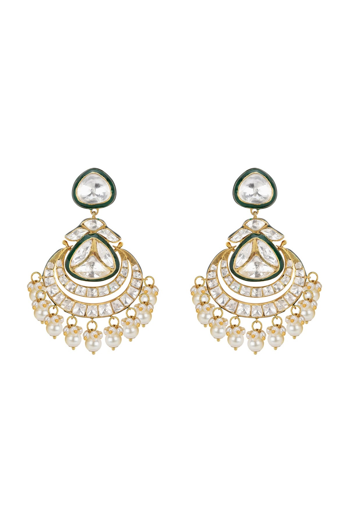 Gold Plated Vellore Dangler Earrings