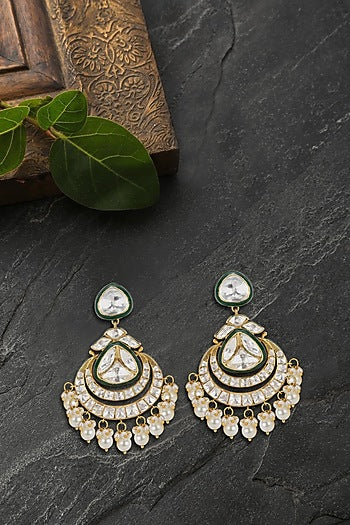 Gold Plated Vellore Dangler Earrings