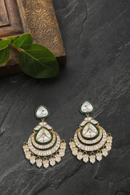 Gold Plated Vellore Dangler Earrings