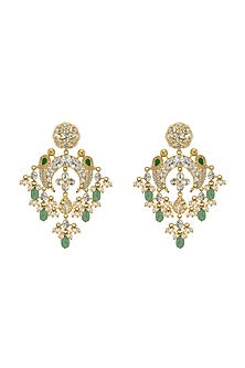 Gold Plated Fresh Water Pearls Chandbali Earrings
