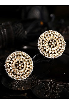 Gold Plated Pearl Stud Earrings