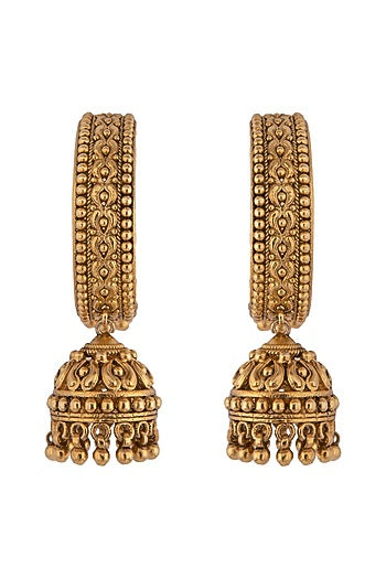 Gold Plated Jhumki Earrings