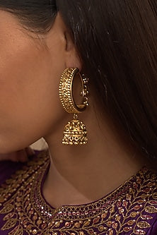 Gold Plated Jhumki Earrings