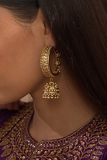Gold Plated Jhumki Earrings