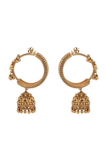 Gold Plated Jhumki Earrings