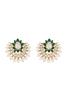 Gold Plated Freshwater Pearls Stud Earrings