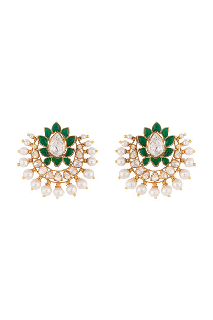 Gold Plated Freshwater Pearls Stud Earrings