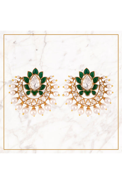 Gold Plated Freshwater Pearls Stud Earrings