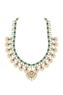 Gold Plated Polki Necklace