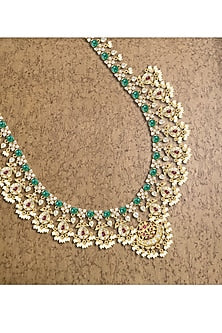 Gold Plated Polki Necklace