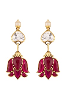 Gold Plated Ruby Necklace