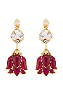 Gold Plated Ruby Necklace