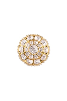 Gold Plated Pearls Ring
