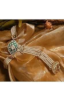 Gold Plated Polki Hathphool