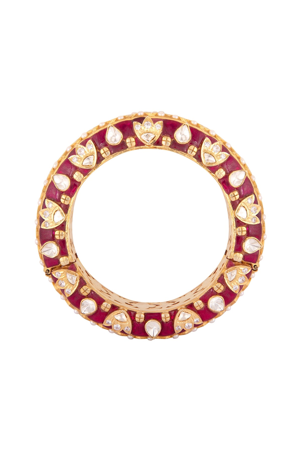Gold Plated Pearls Kada