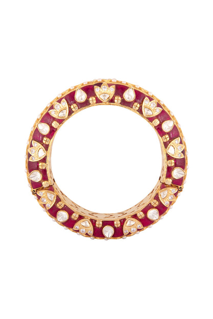 Gold Plated Pearls Kada